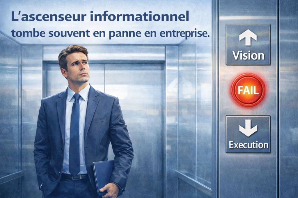 L’ascenseur informationnel tombe souvent en panne en&nbsp;entreprise.